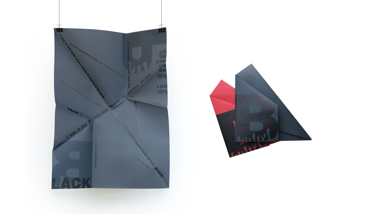 Création affiche origami