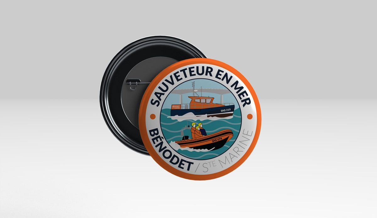 Création macaron SNSM