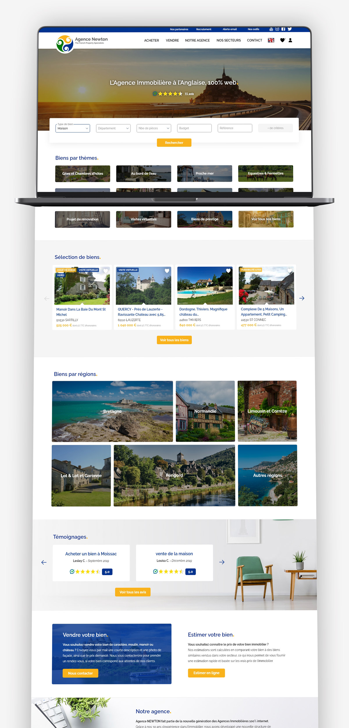 Conception webdesign site web immobilier
