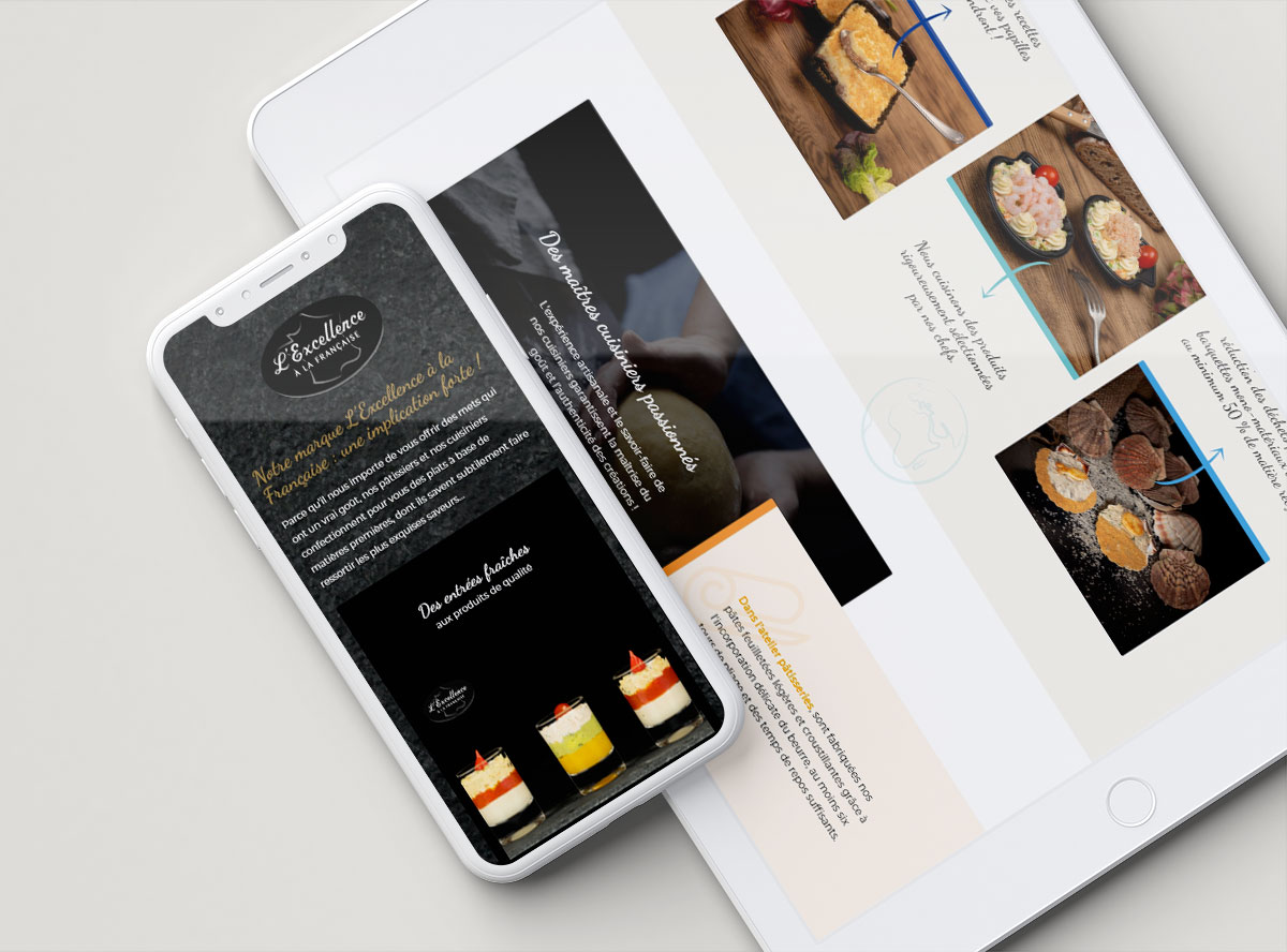 Webdesign site traiteur