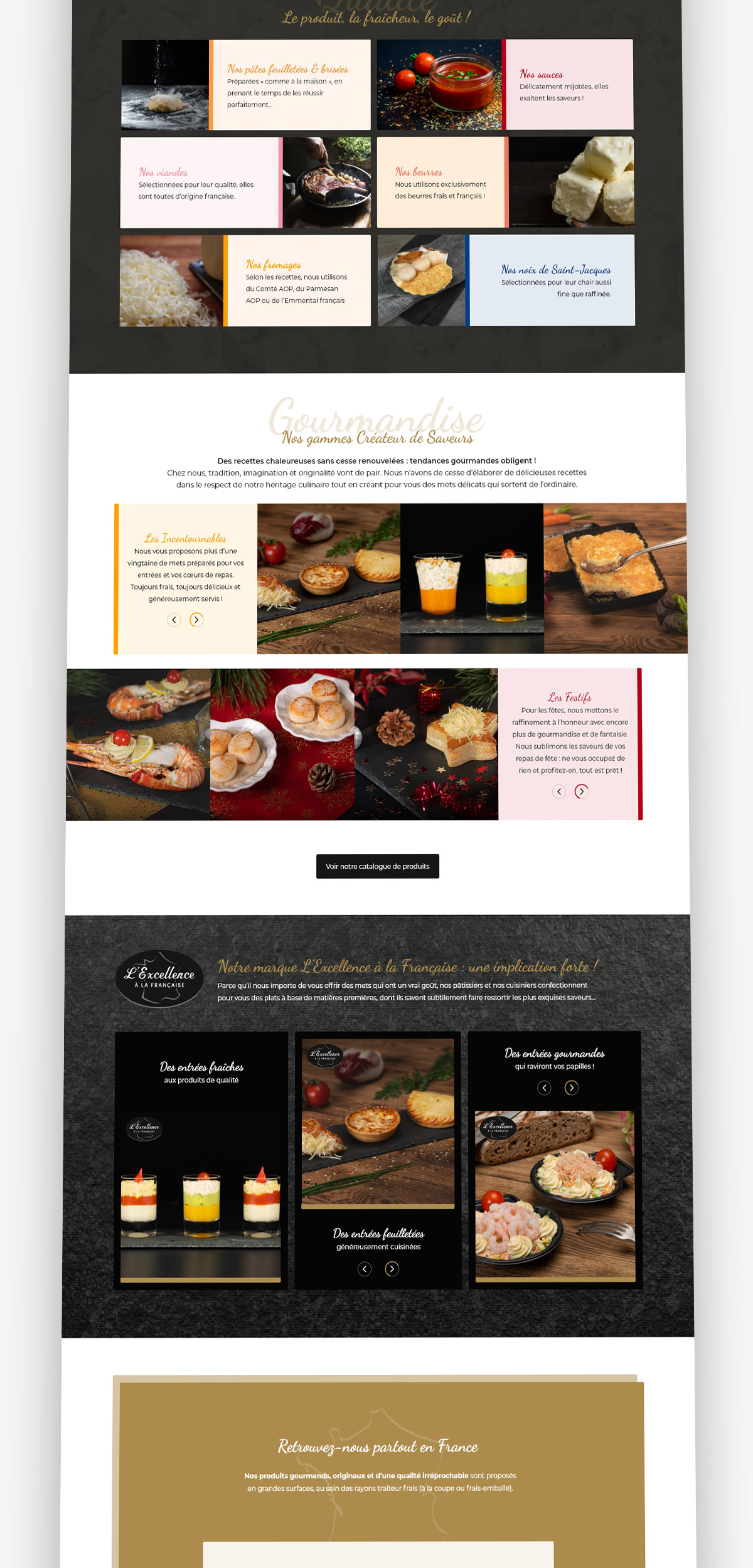 Webdesign site traiteur