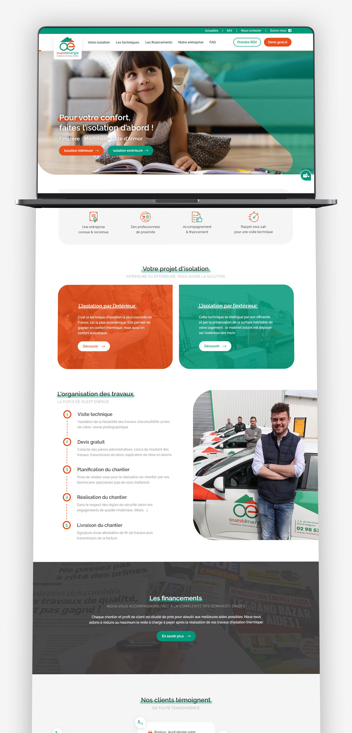 Webdesign site isolation