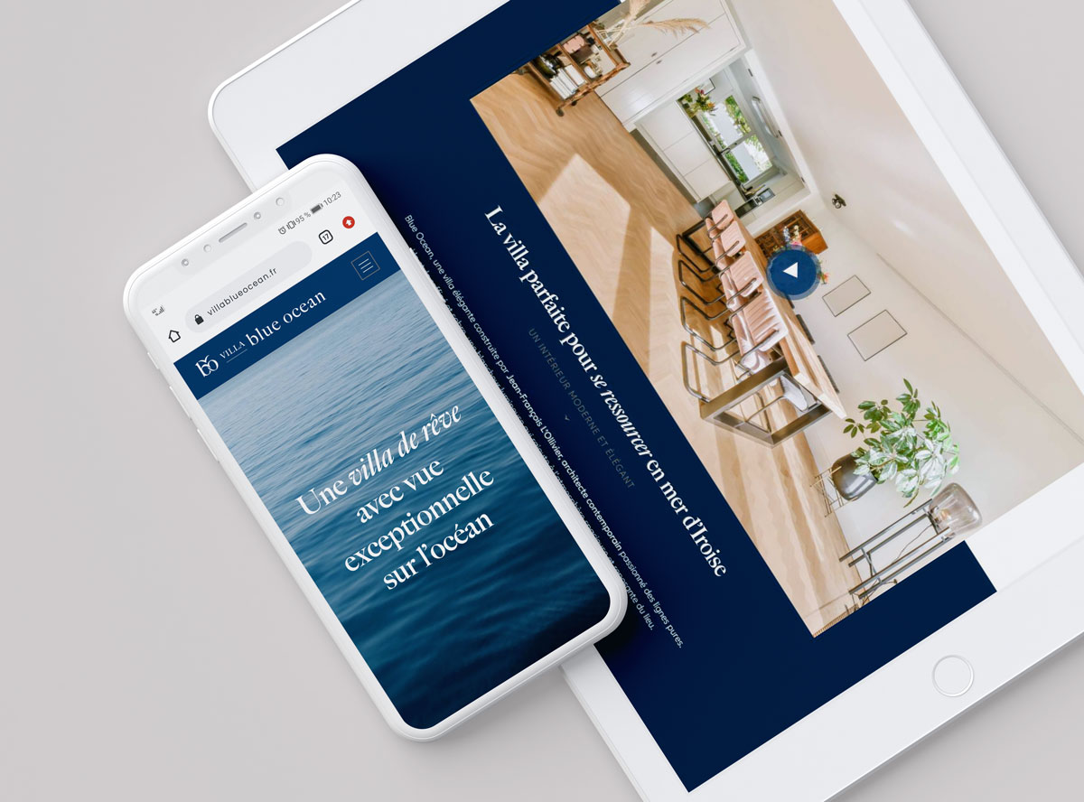 Design site internet - villa en location