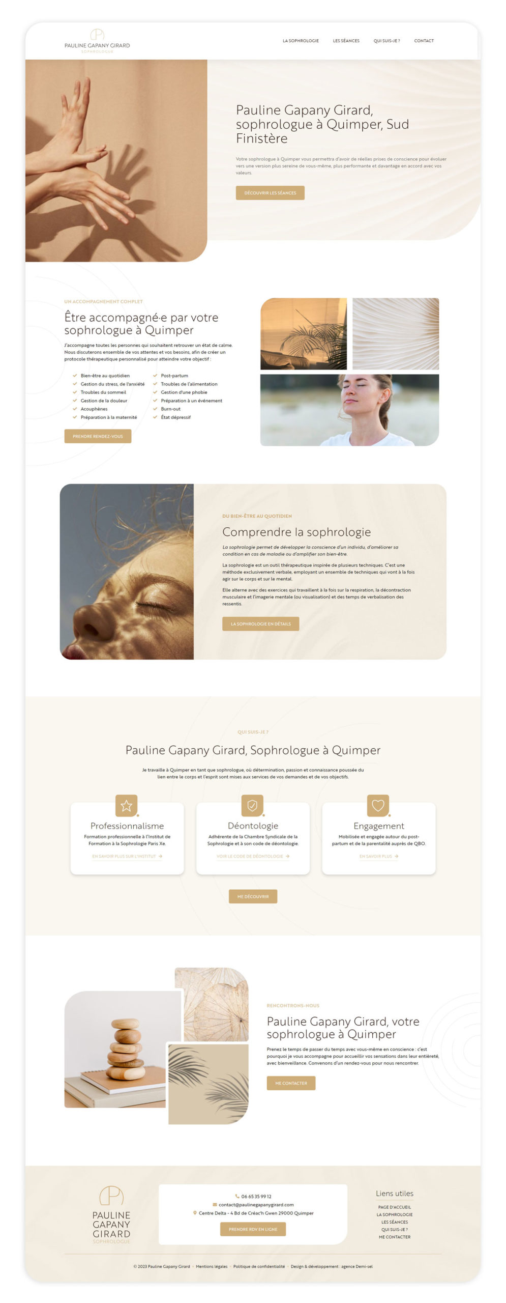 Création site internet WordPress - Sophrologue