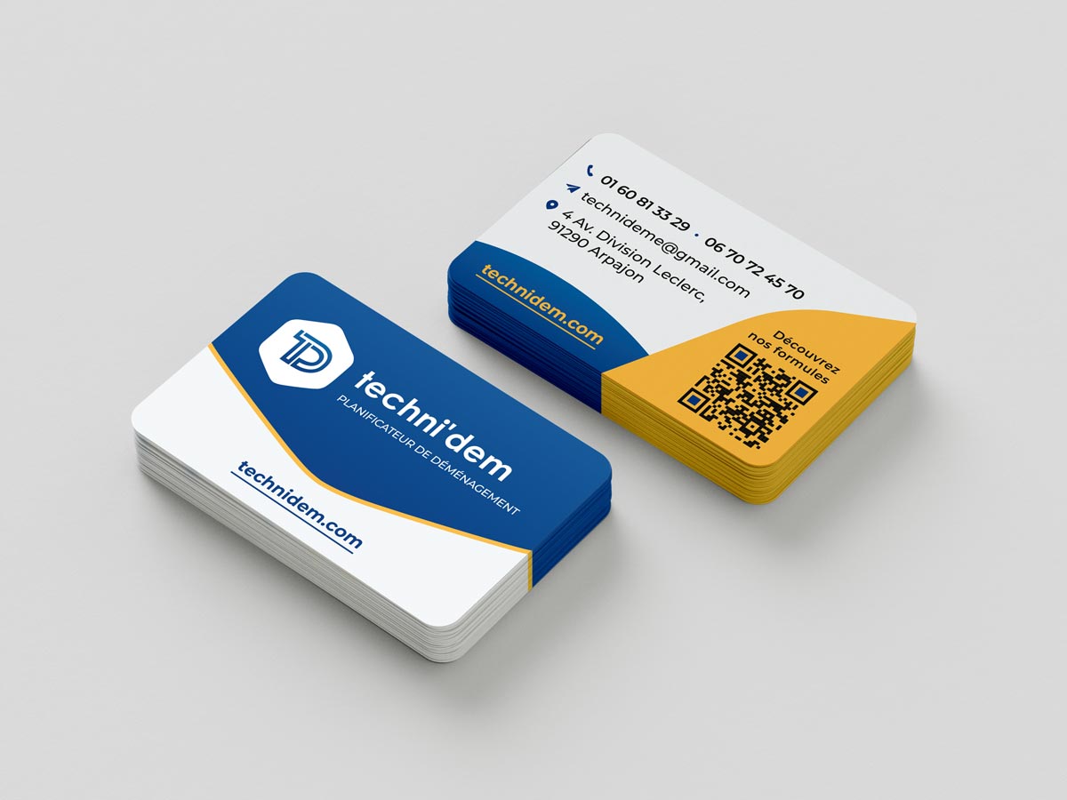 Création carte de visite - artisan déménageur